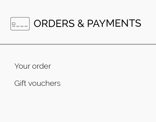 Orders & Payments